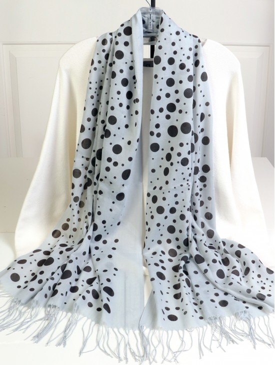 Mixed Polka Dots Print Fashion Scarf